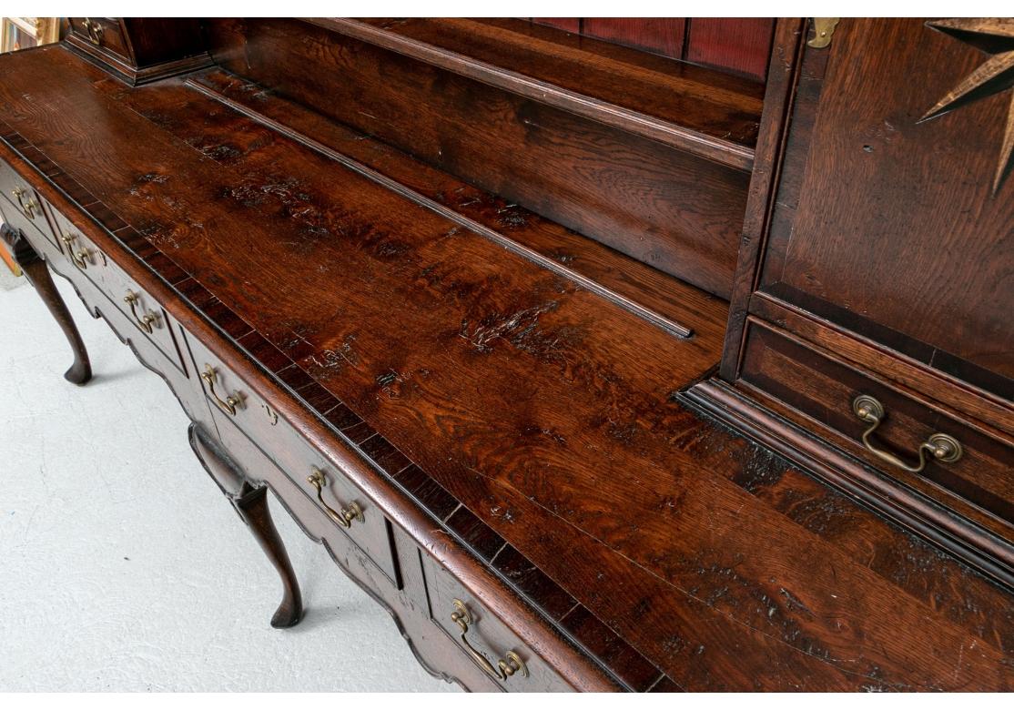 Fine Henry Venables Stafford England Vintage British Oak Hutch 8