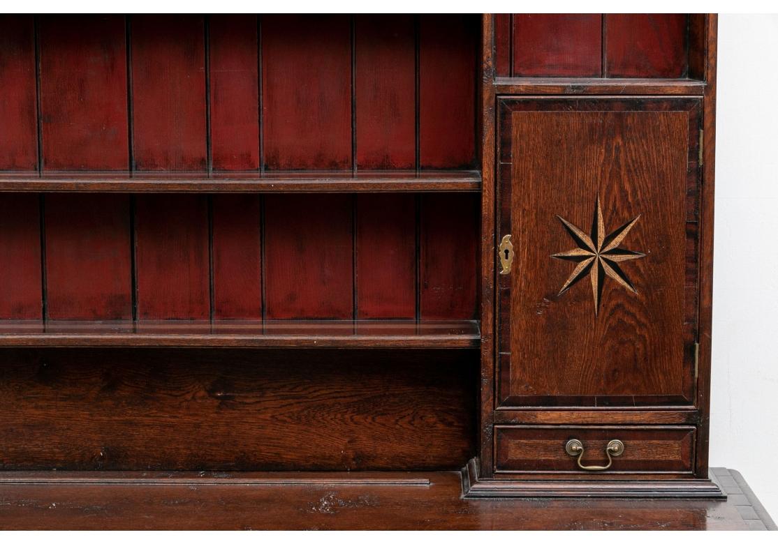 Fine Henry Venables Stafford England Vintage British Oak Hutch 1
