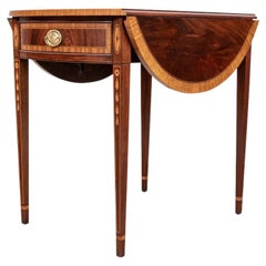 Fine Hepplewhite Style Pembroke Table By Councill