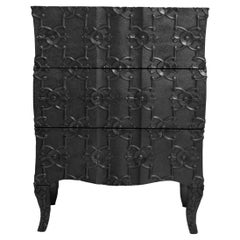 Fine Hmrd. Antq. Bronze Carved Chest of Drawers – Demi Semainier