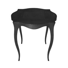 Fine Hmrd. Antq. Bronze Round Accent Table – Cabriole Leg, Paul Mathieu