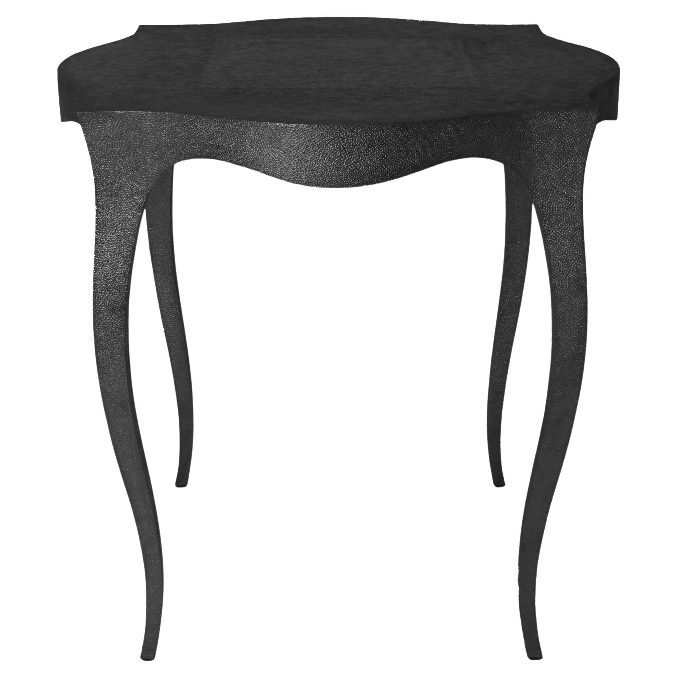 Fine Hmrd. Antq. Bronze Round Accent Table – Cabriole Leg, Paul Mathieu