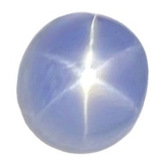 Fine IGI Certified 2.43ct Untreated Ceylon Violet Blue Star Sapphire Natural Gem