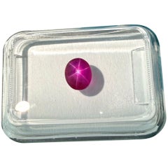 Fine IGI Certified Myanmar Burma Star Ruby Untreated 0.98ct Rare Gem