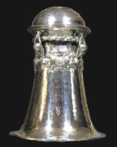 Fine e importante castore britannico in argento sterling Arts & Crafts di Ramsden & Carr