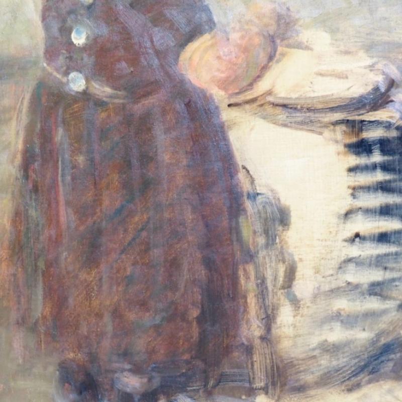 Danish Fine Impressionist Painting by Julius Paulsen, Signed 