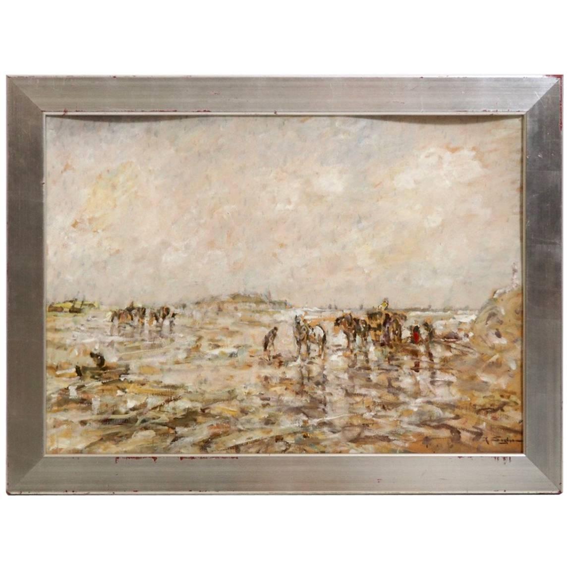 Gemälde des impressionistischen Malers Julius Seyler im Angebot