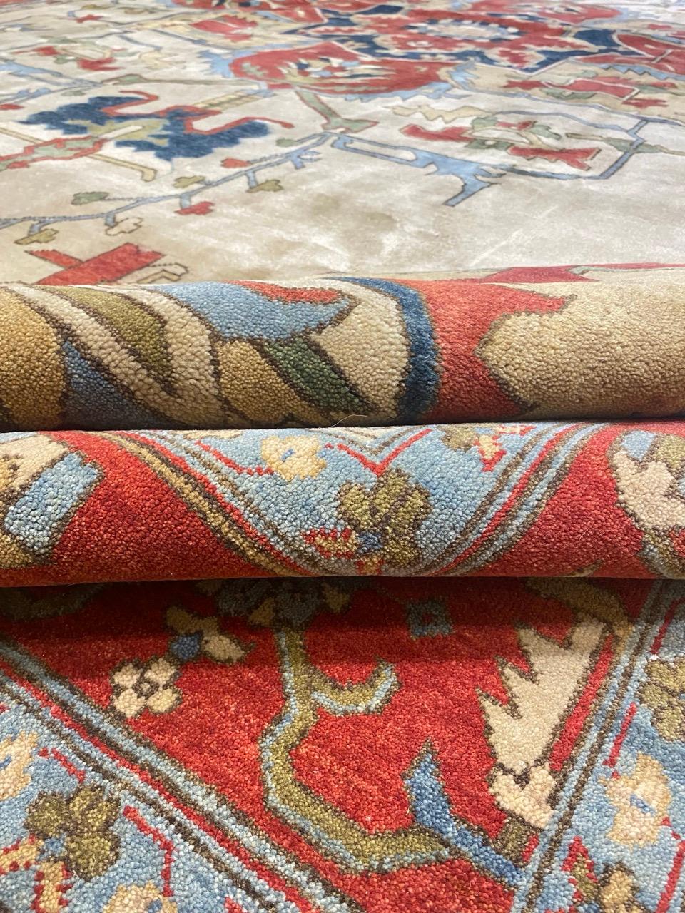 Tappeto Fine Indo Serapi In condizioni buone in vendita a Santa Barbara, CA