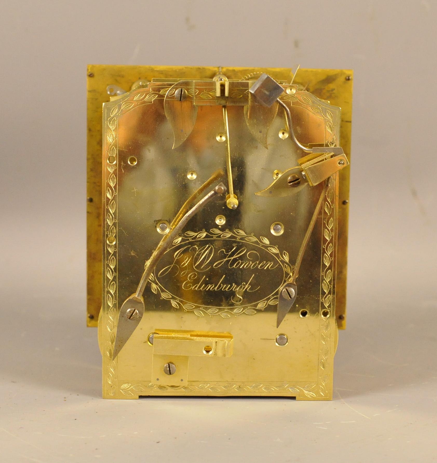 Fine Inlaid Mahogany Fusee Bracket Clock, Howden , Edinburgh For Sale 1