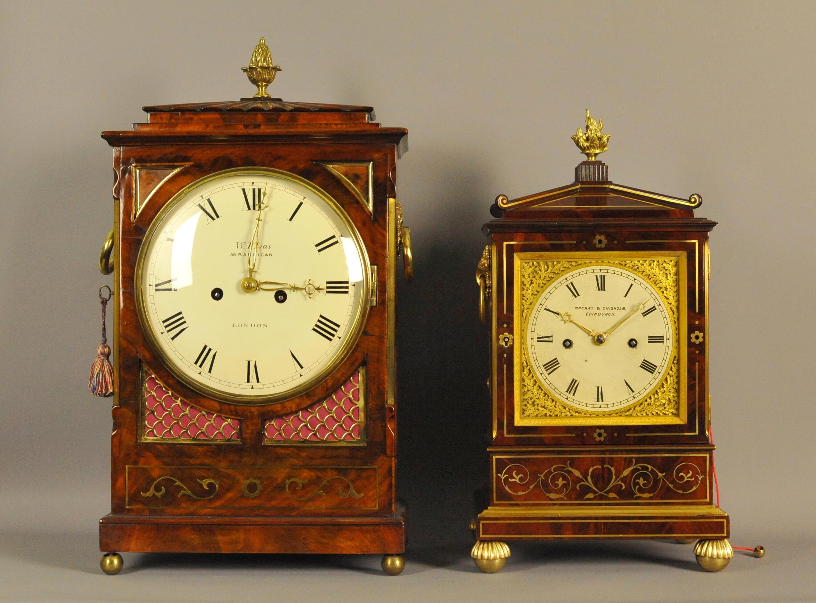Fine Inlaid Mahogany Fusee Bracket Clock, Howden , Edinburgh For Sale 2