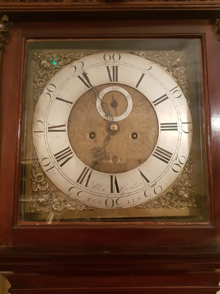 Fine Irish 111 Mahogany Longcase Clock by Alex Gordon Dublin