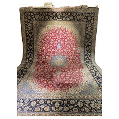 Fine Isfahan / Nain Carpet, Cork Wool with Silk, 20th Century