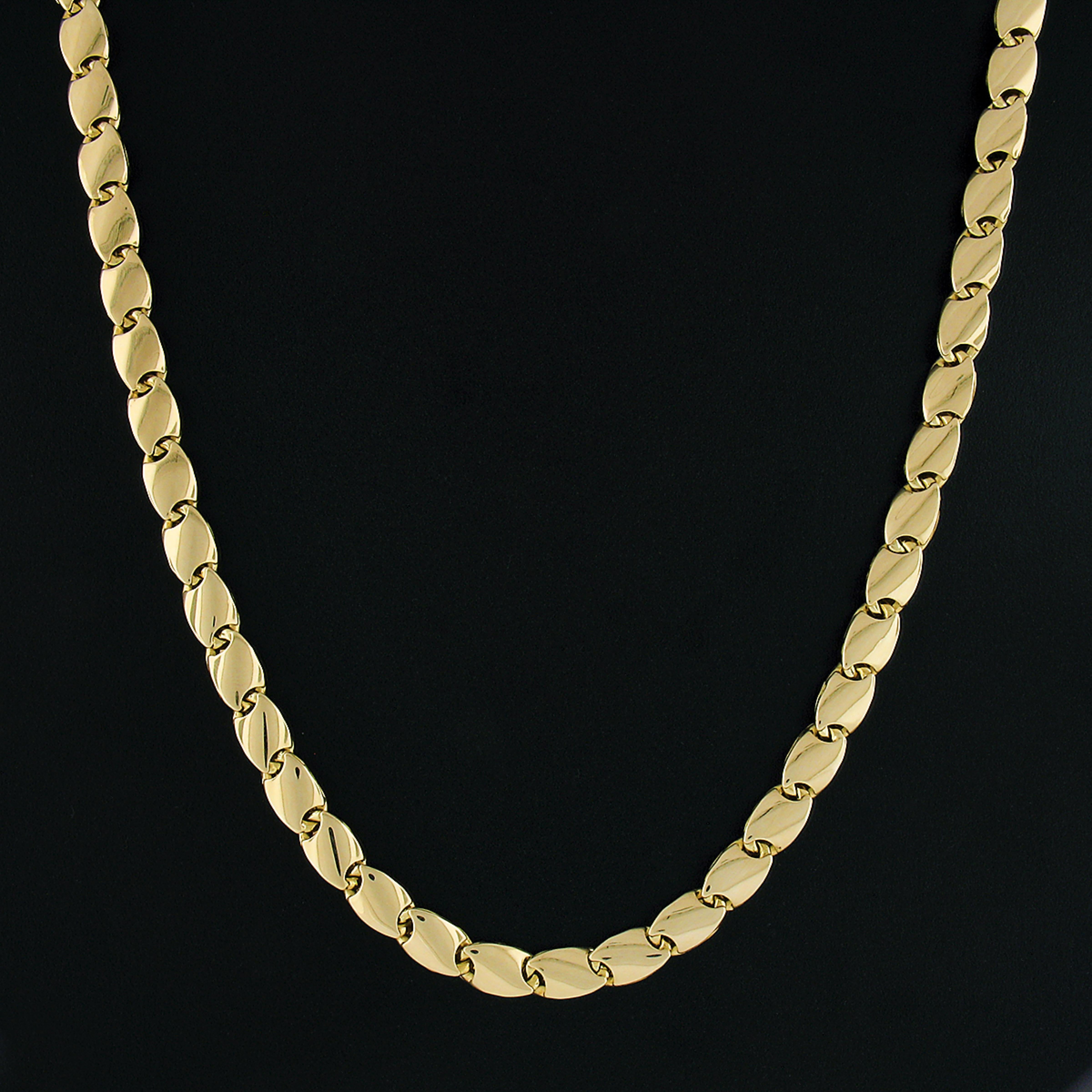 18k tri color gold necklace