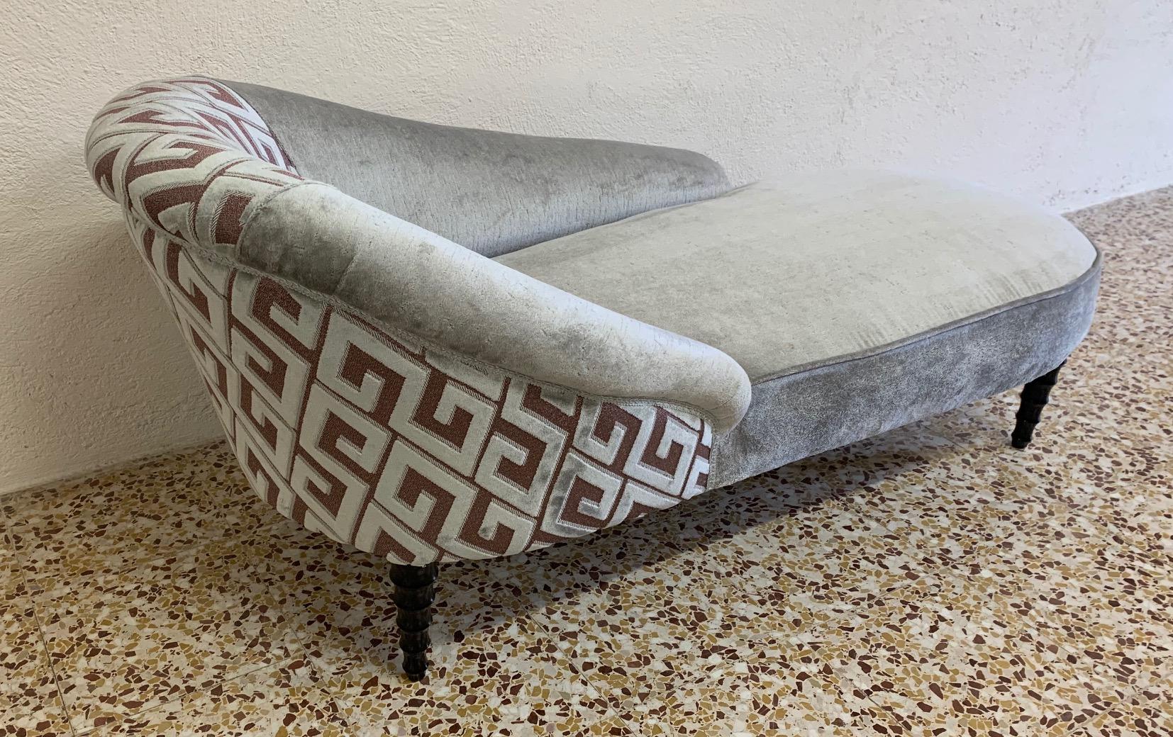 Fine Italian 1940s Chaise Longue In Good Condition In Meda, MB