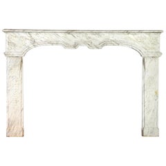 Fine Italian Used Marble Fireplace Surround