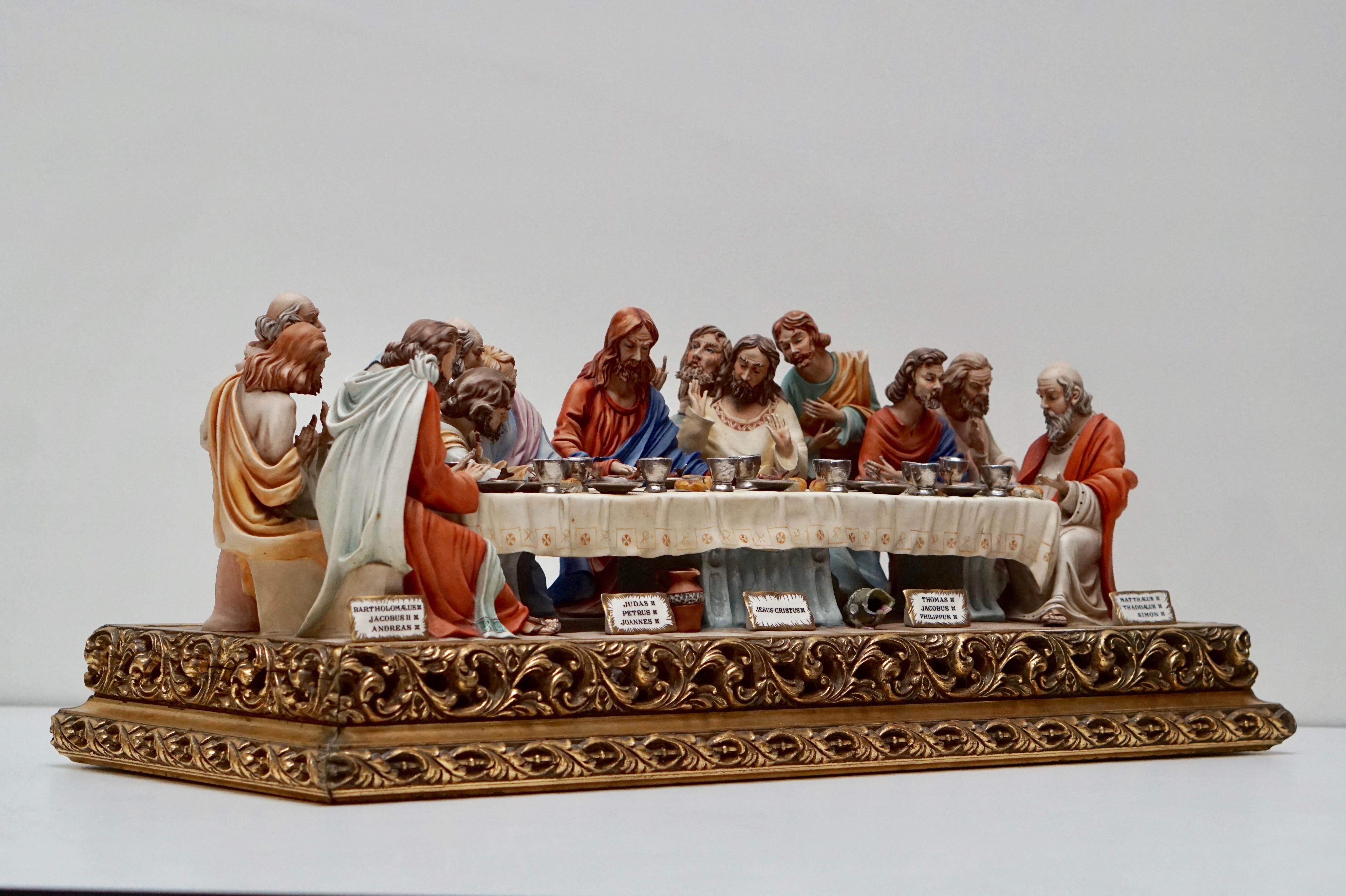 Fine Italian Capodimonte “The Last Supper