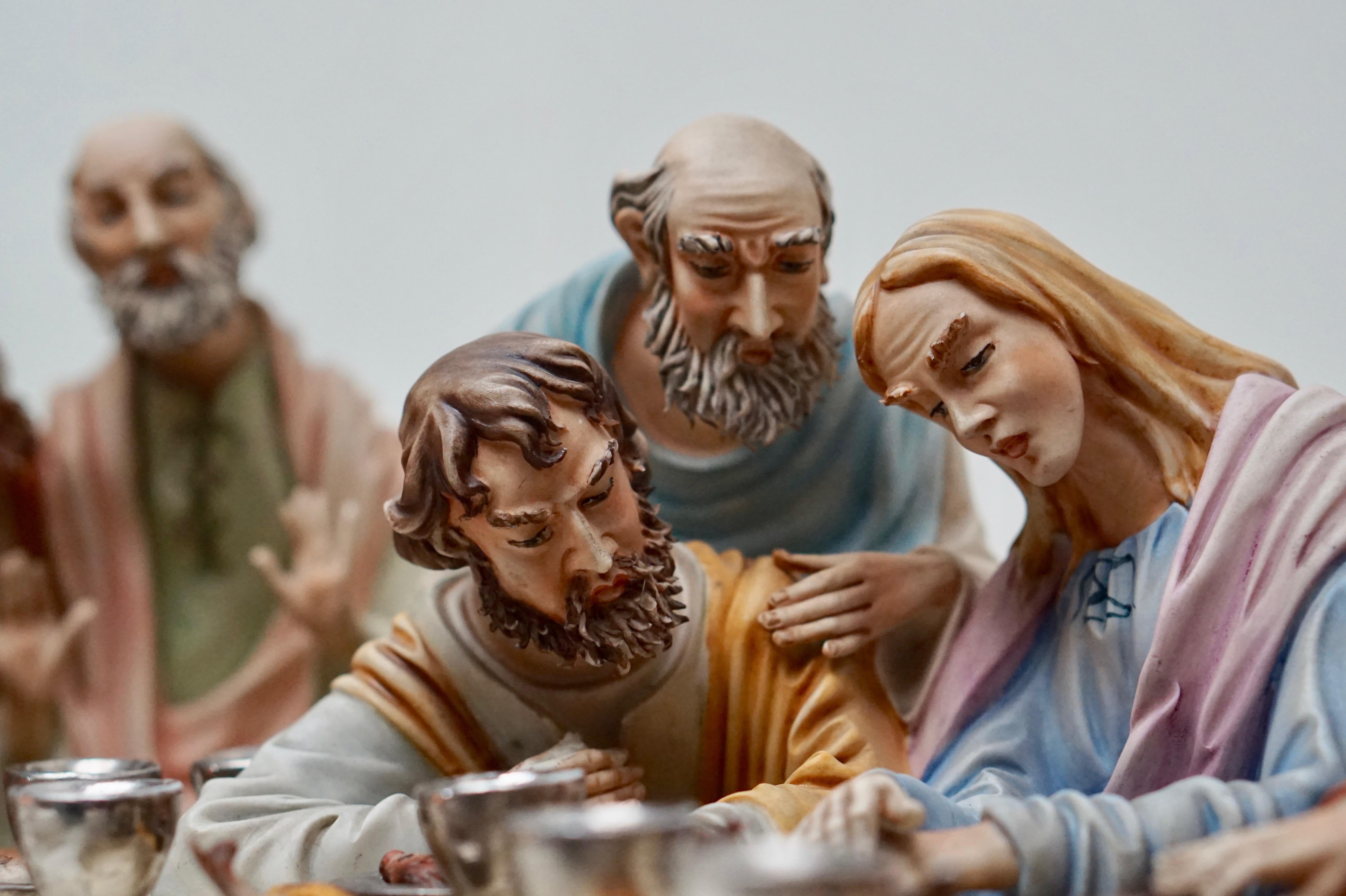 Fine Italian Capodimonte “The Last Supper