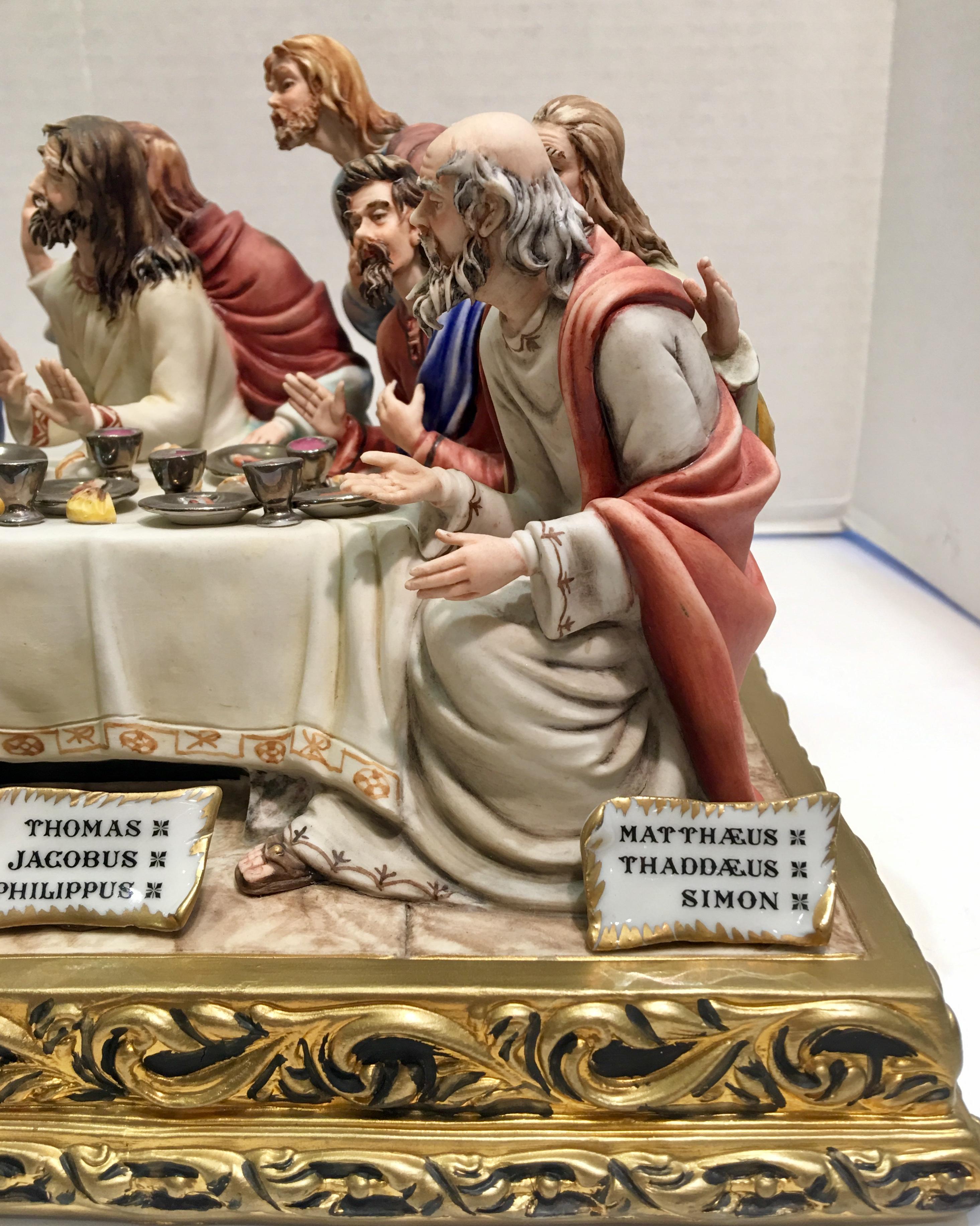 Renaissance Fine Italian Capodimonte “The Last Supper