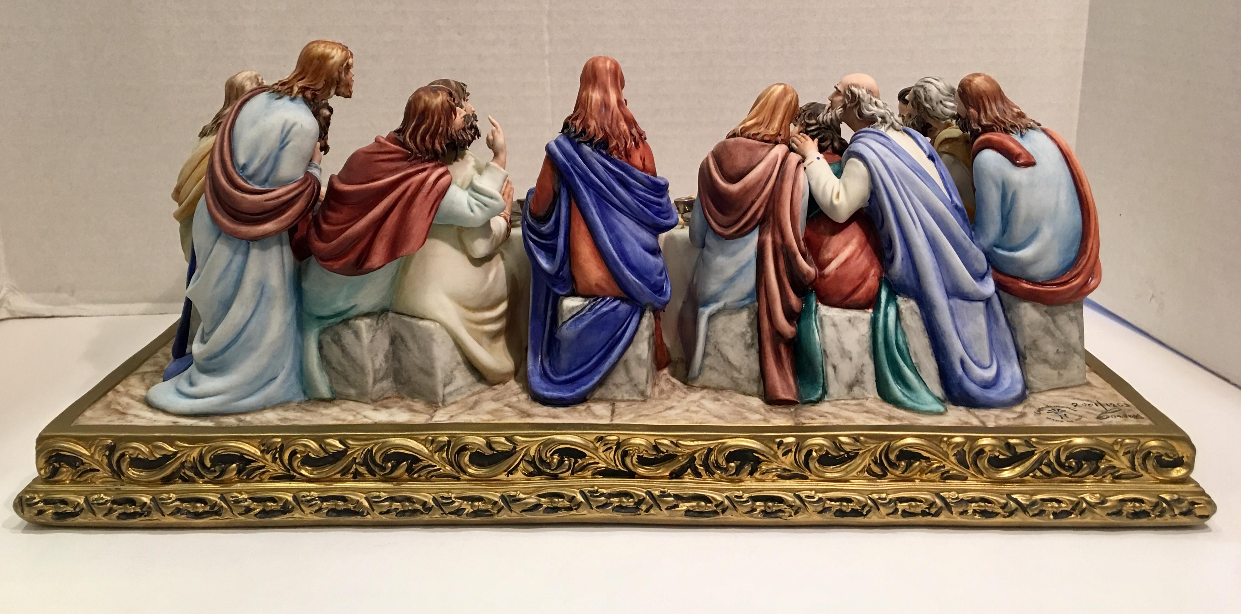 Fired Fine Italian Capodimonte “The Last Supper
