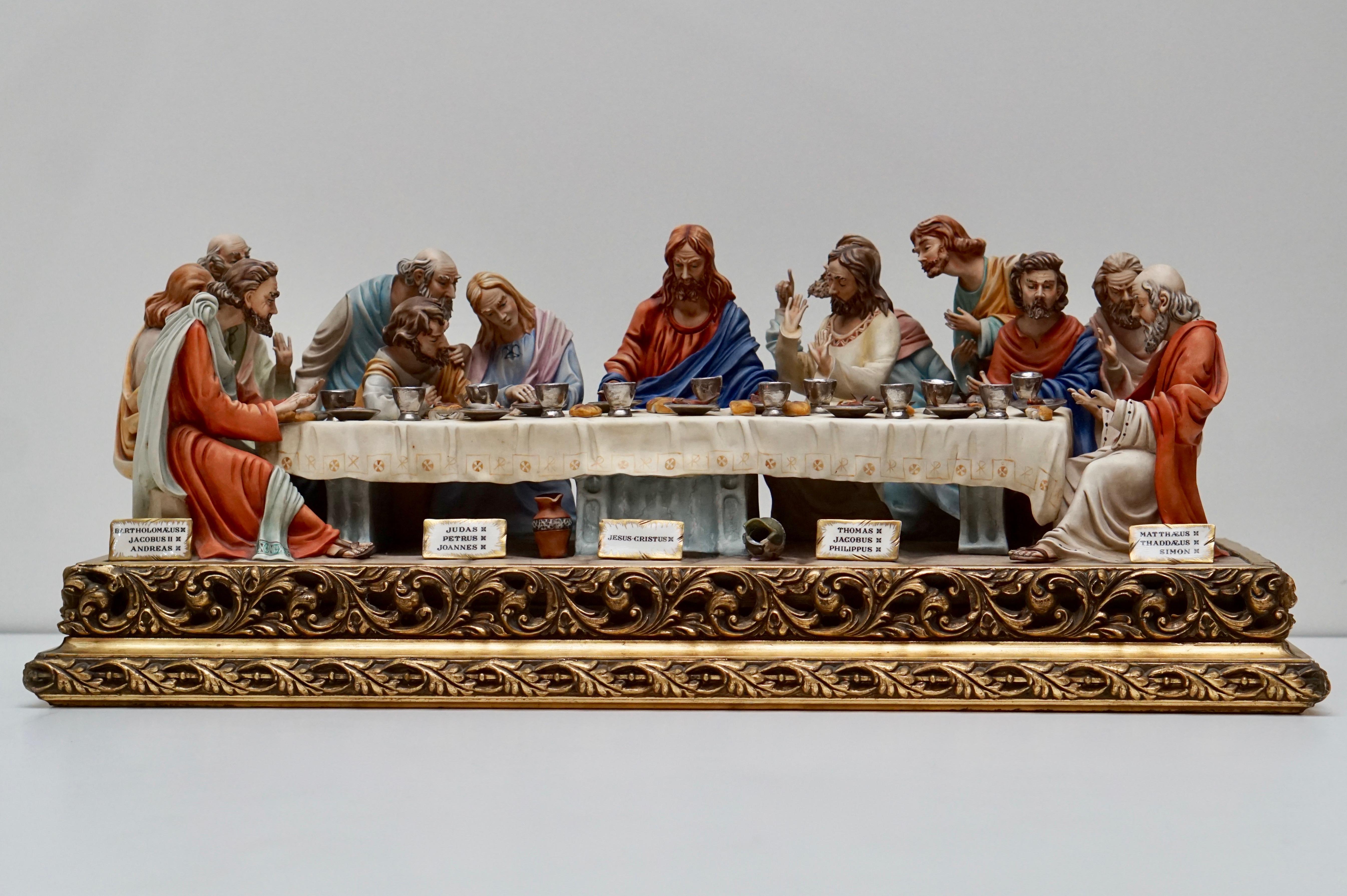 Fired Fine Italian Capodimonte “The Last Supper