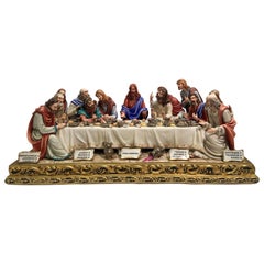 Fine Italian Capodimonte “The Last Supper" Museum Quality Porcelain by Cortese