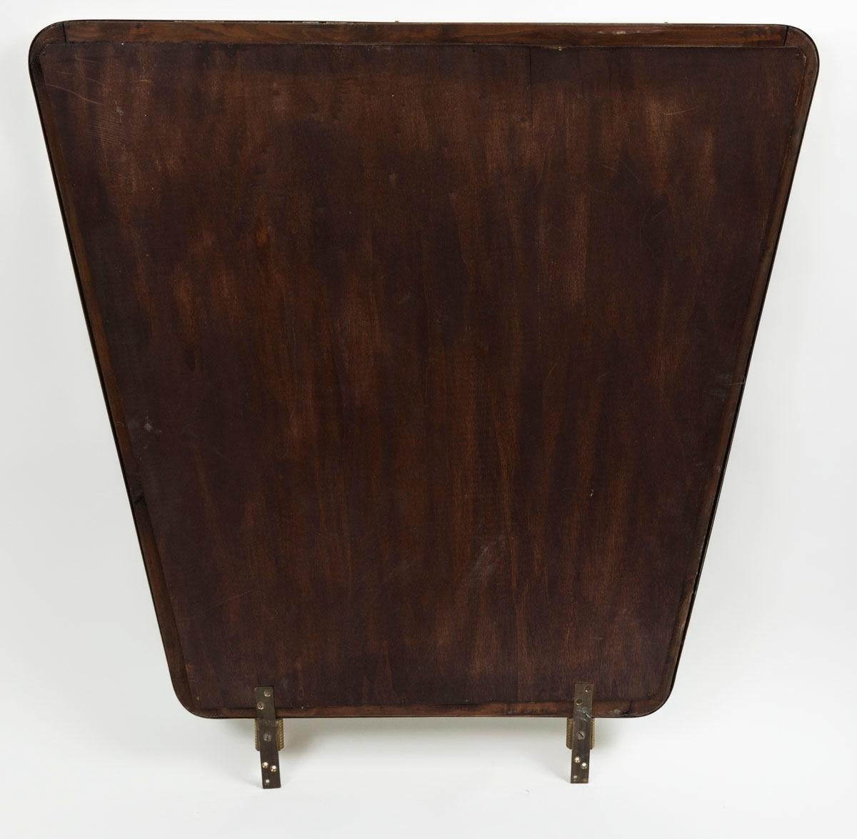 Console/table de coiffeuse italienne déco avec miroir en laiton en vente 5