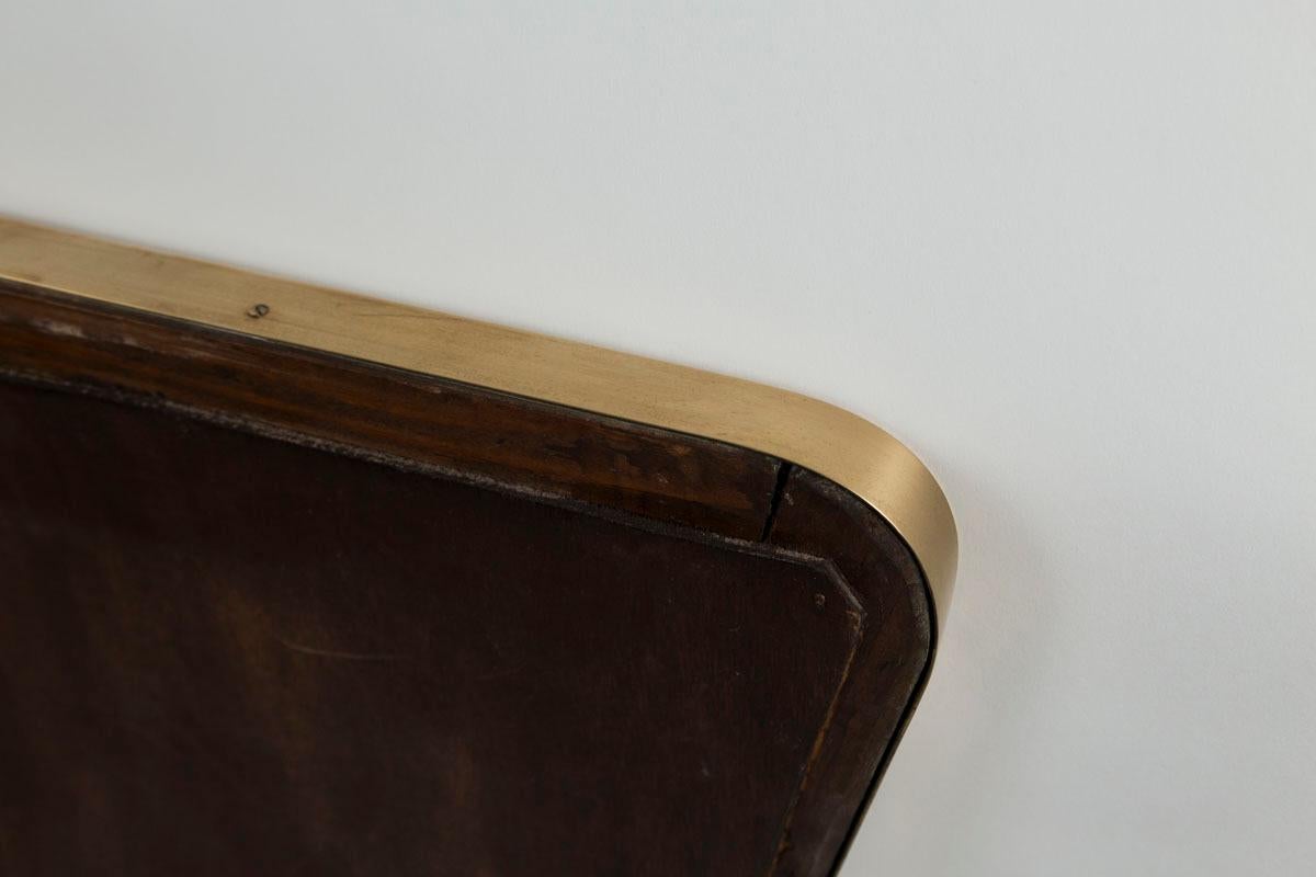 Console/table de coiffeuse italienne déco avec miroir en laiton en vente 6