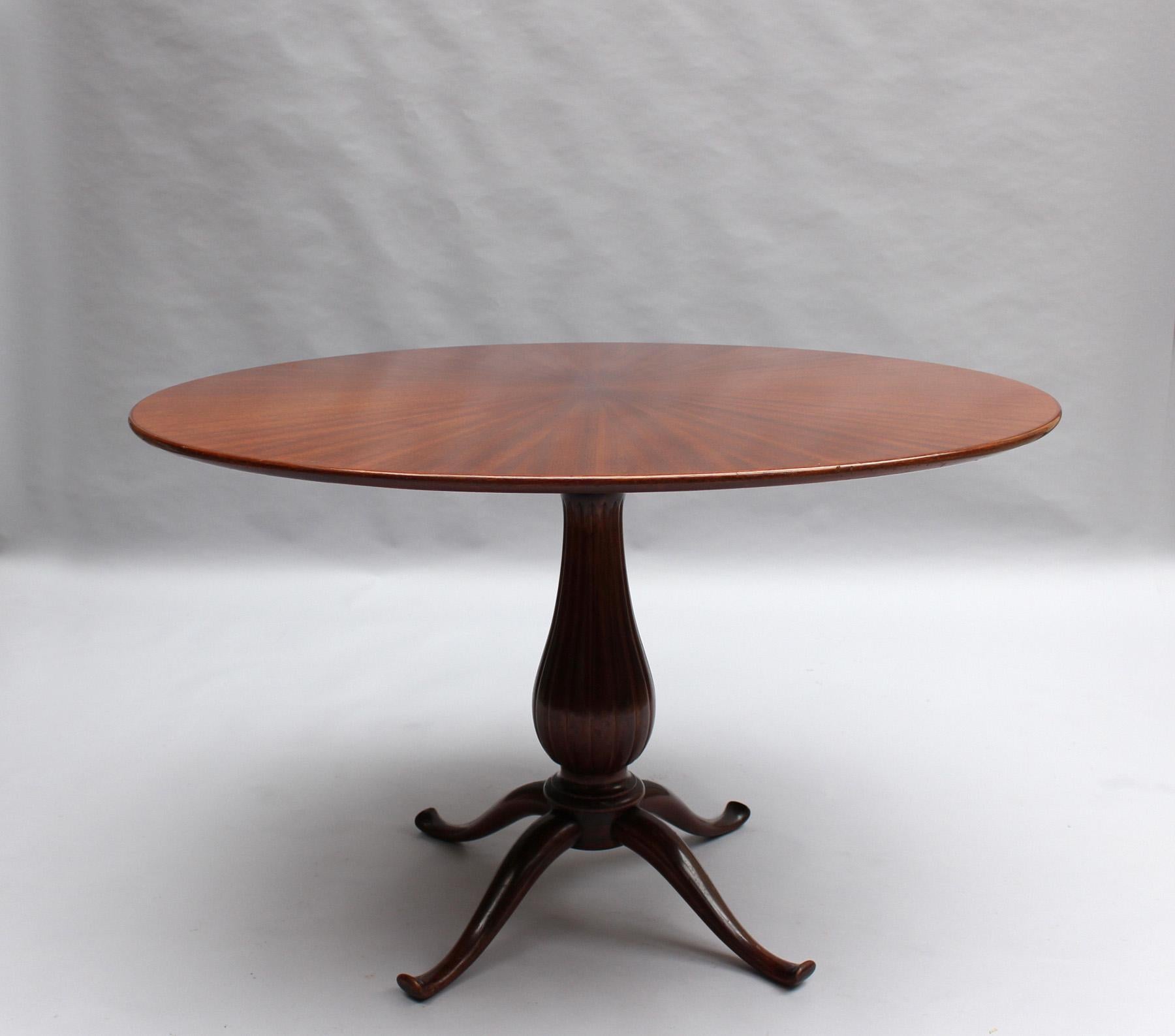 Mid-20th Century Fine Italian Dining Table Attributed to Paolo Buffa For Sale