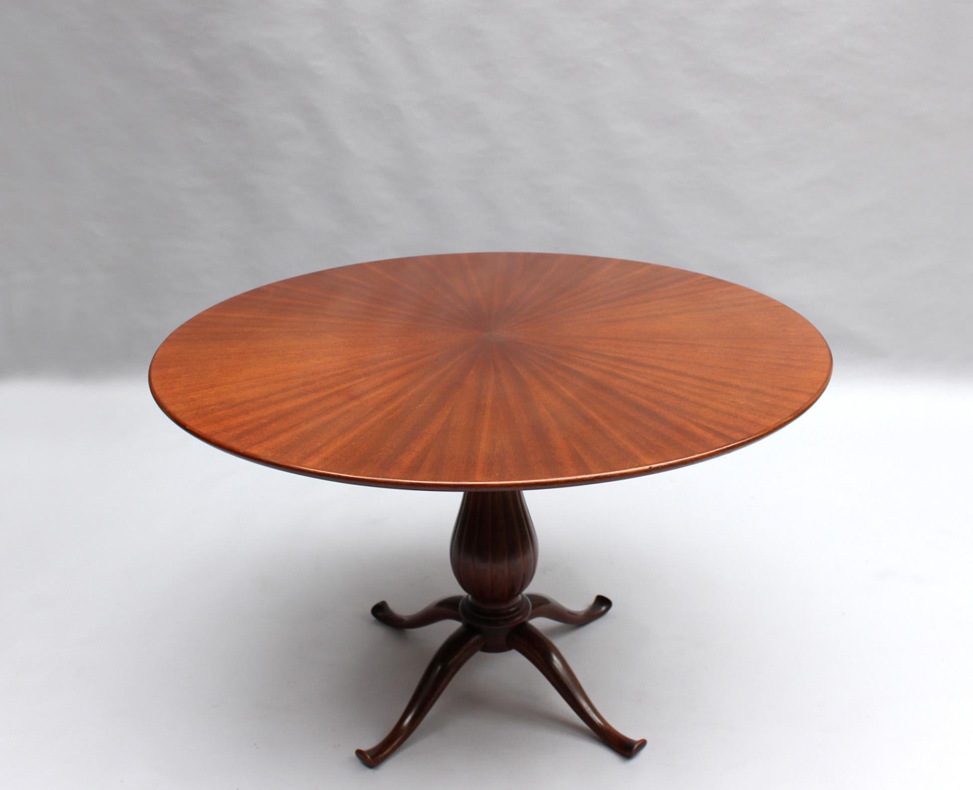 Fine Italian Dining Table Attributed to Paolo Buffa For Sale 1
