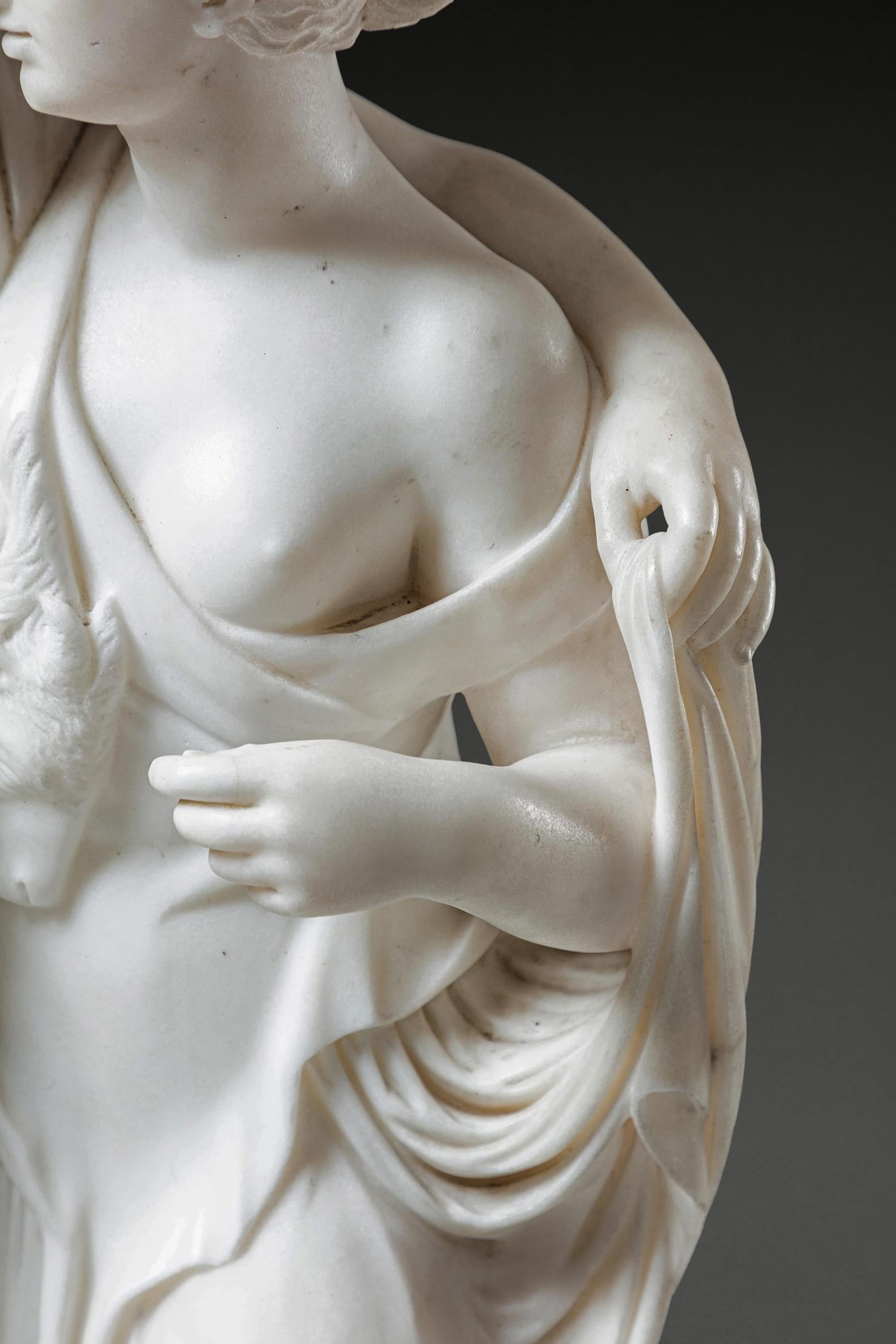 Fine Italian Early 19th Century Marble Group of Bacchus and Ariadne After the An For Sale 6