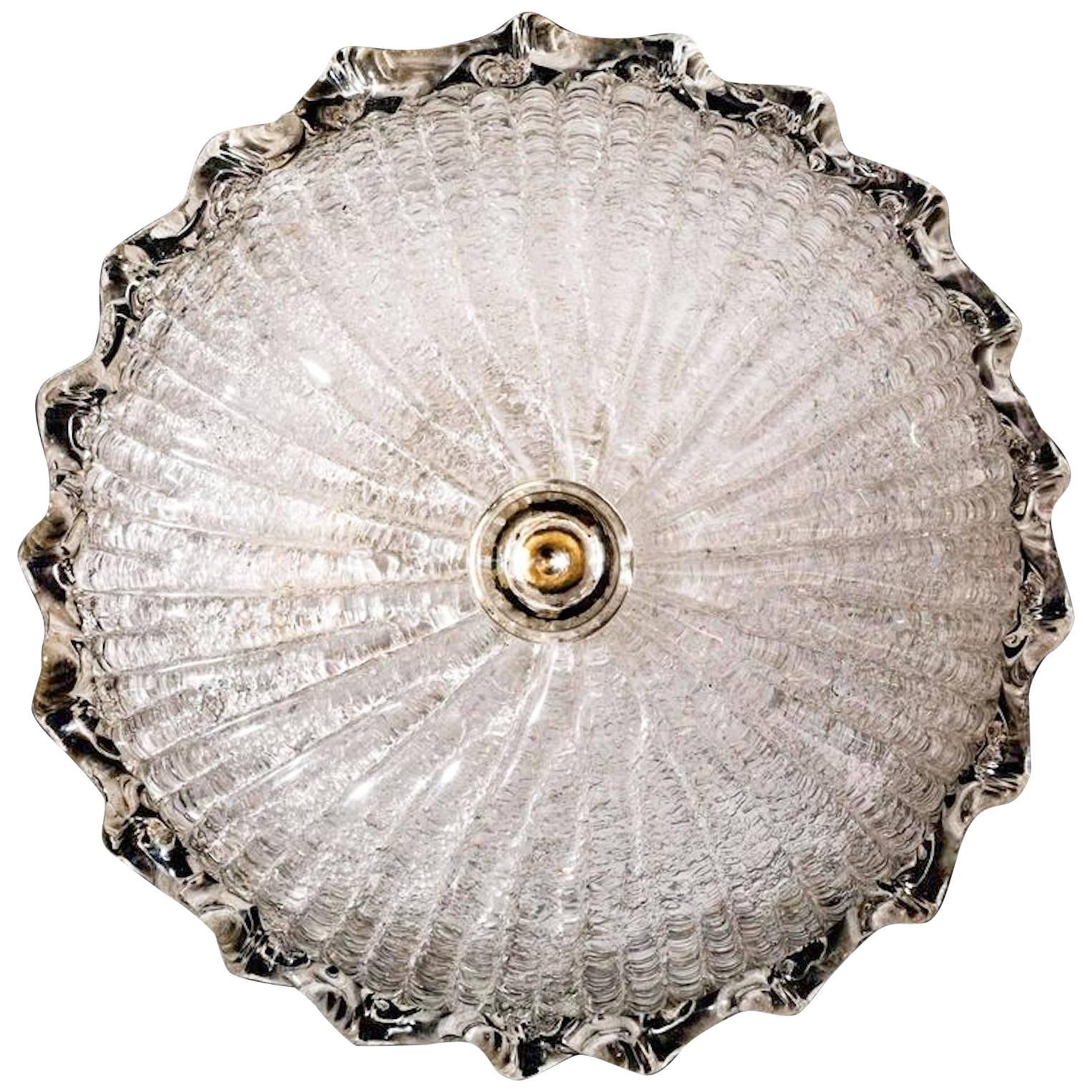 Lightolier Mid-Century Ceiling Fixture with Murano Glass Diffuser at ...