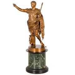 Fine Italian Grand Tour Bronze Sculpture of Augustus Prima Porta by Boschetti