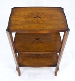 Fine Italian Inlaid 3 tier Stand Side End Table Mini Etagere Stunning MINT