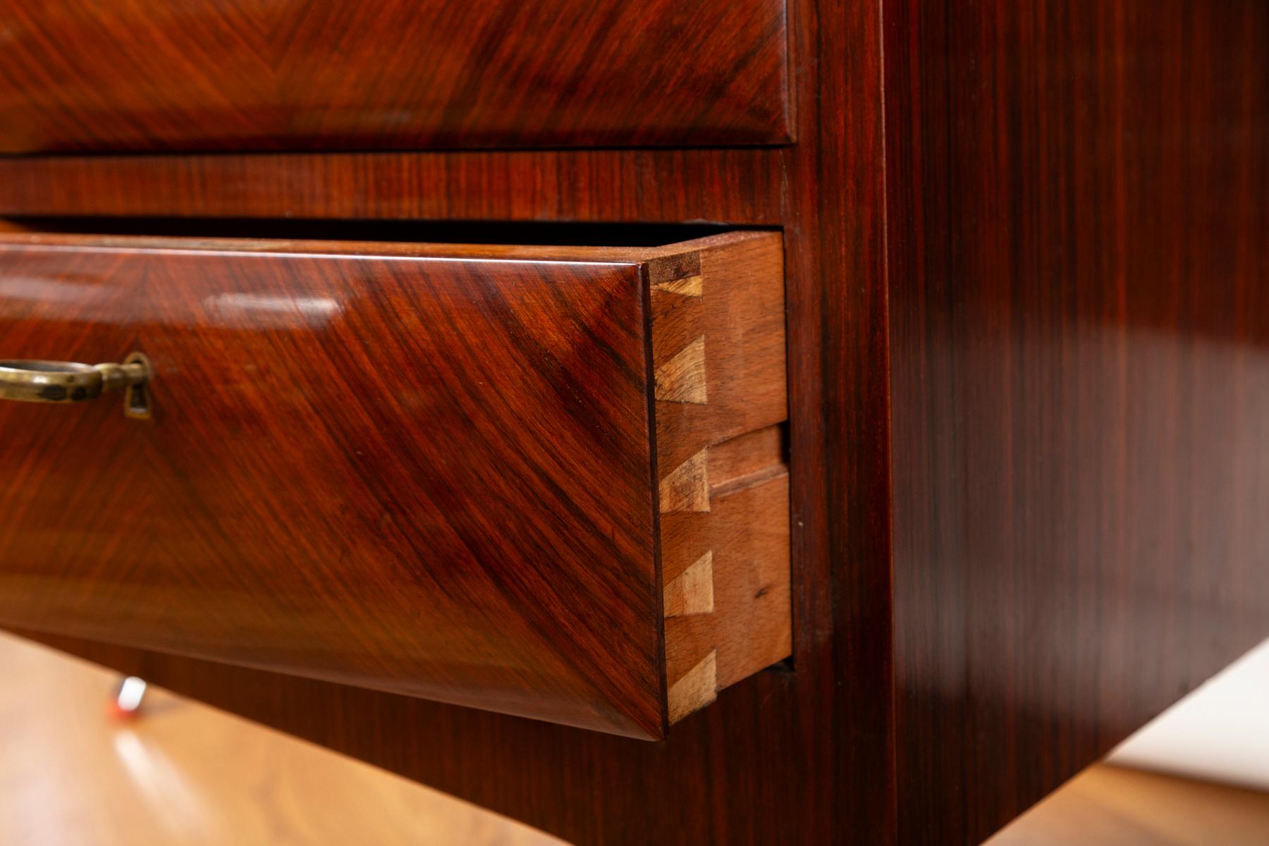 Fine Italian Mid Century Curved Executive Desk 5