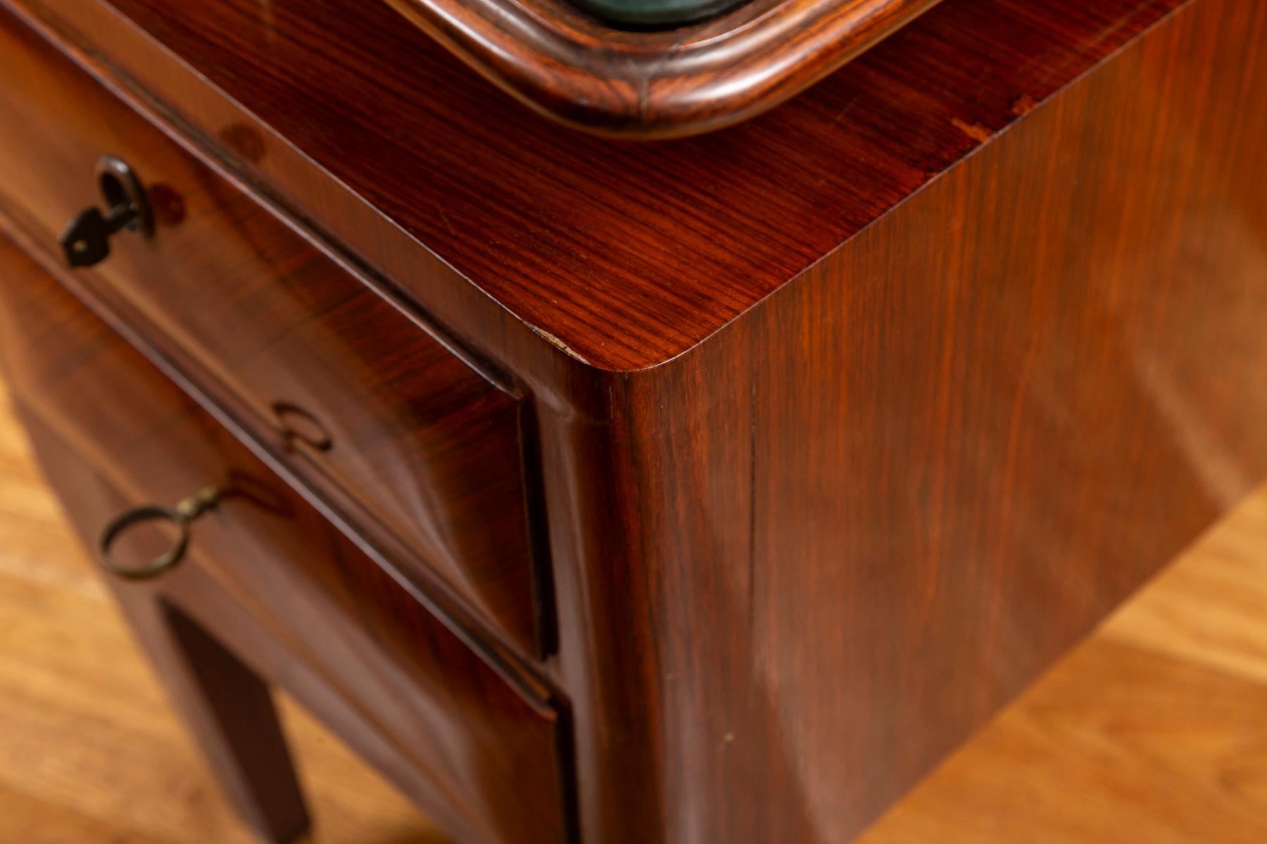 Fine Italian Mid Century Curved Executive Desk 8