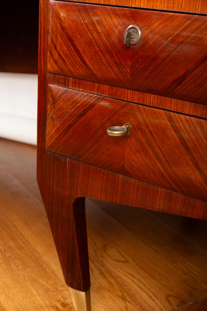 Fine Italian Mid Century Curved Executive Desk 3