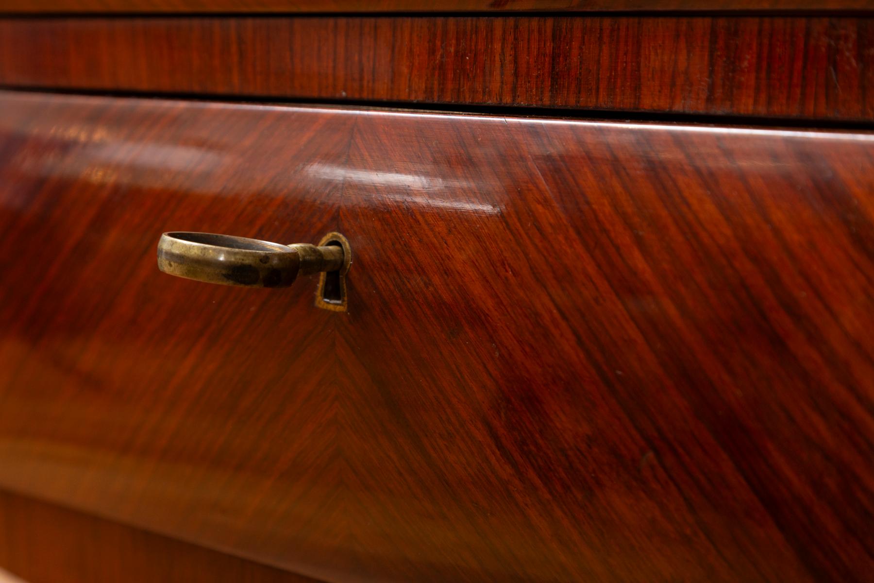 Fine Italian Mid Century Curved Executive Desk 4
