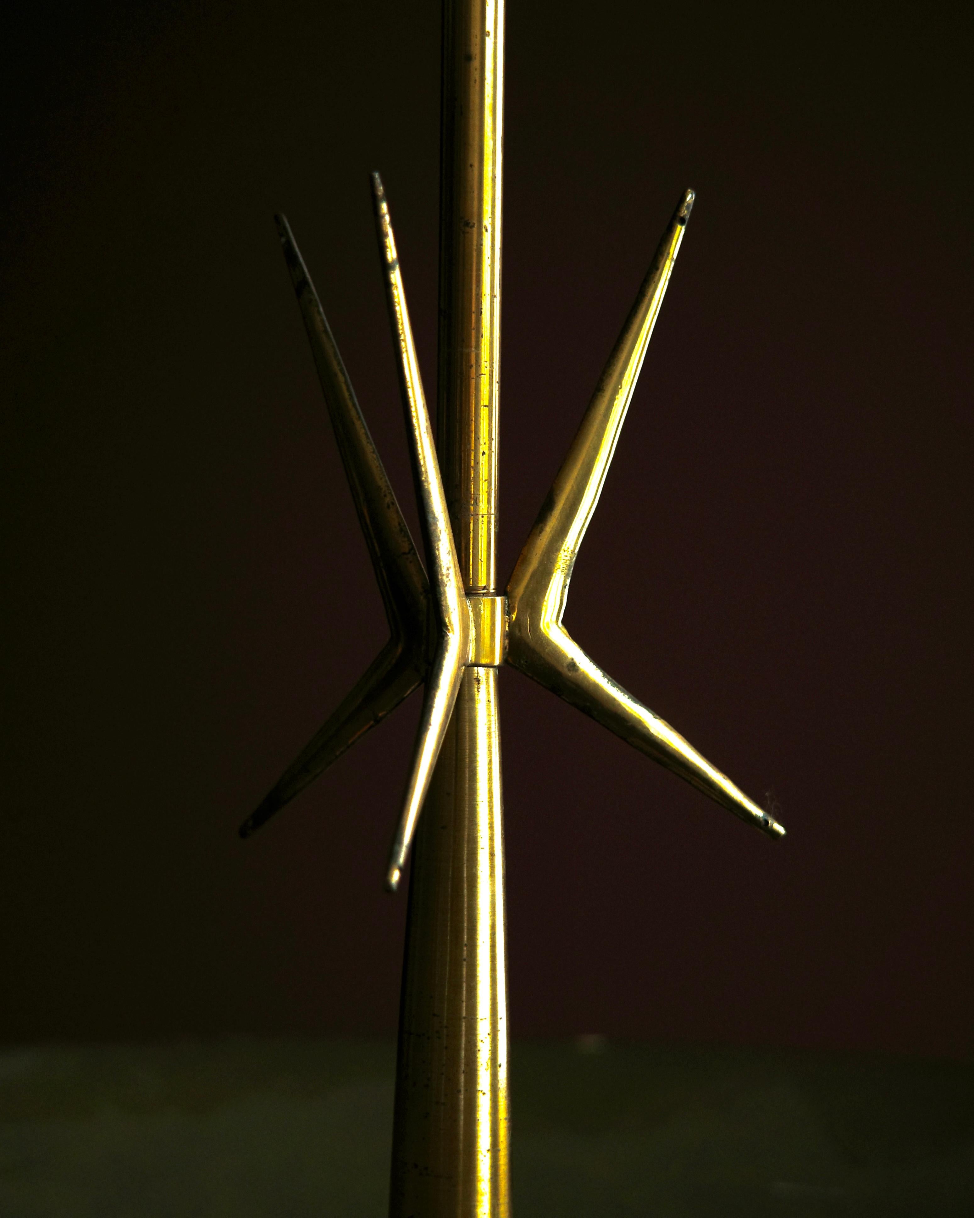 20th Century Fine Italian Mid Century Modern Brass Pendant