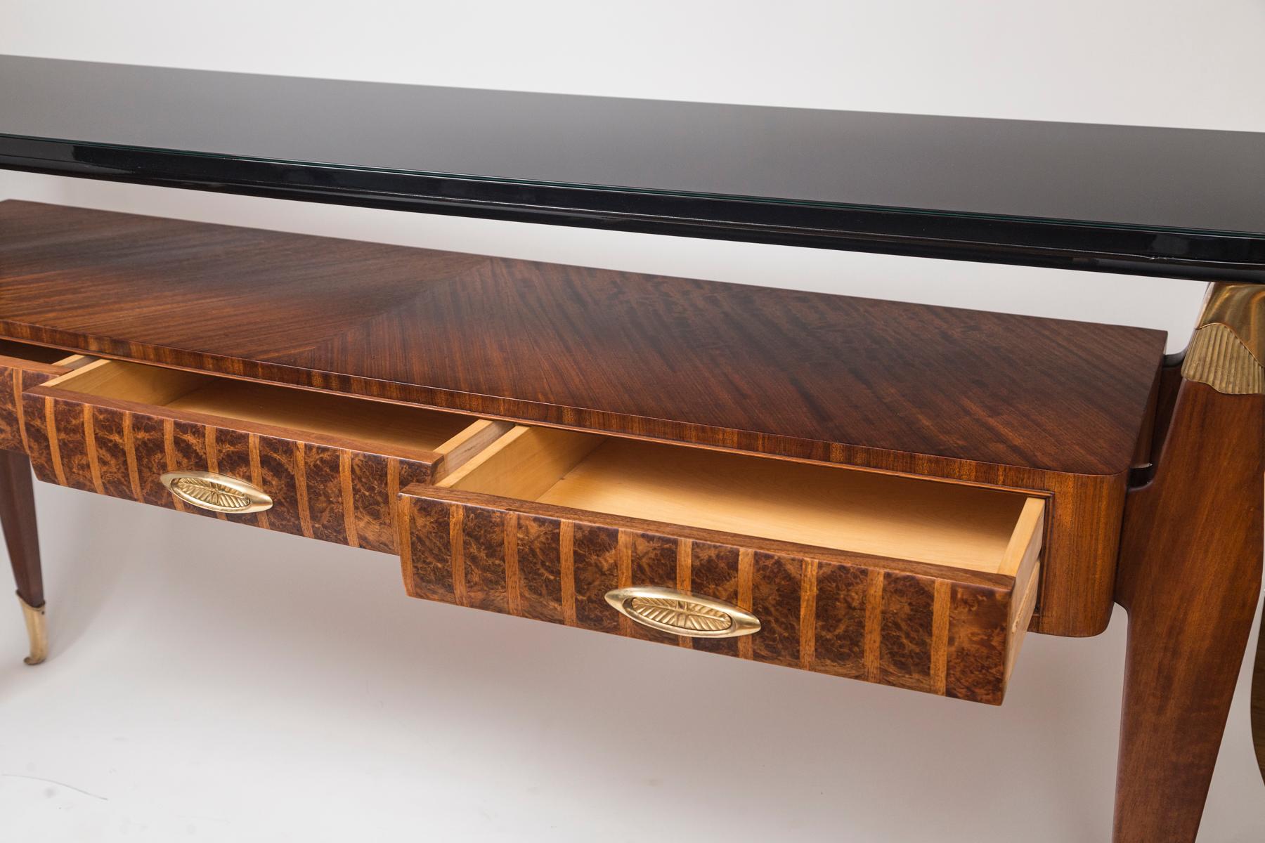 Fine Italian Mid Century Two-Tiered Eagle Console By Paolo Buffa 4