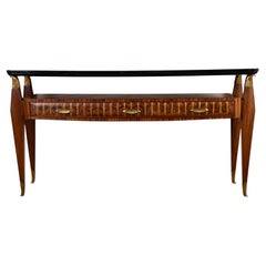 Fine Italian Mid Century Two-Tiered Eagle Console By Paolo Buffa