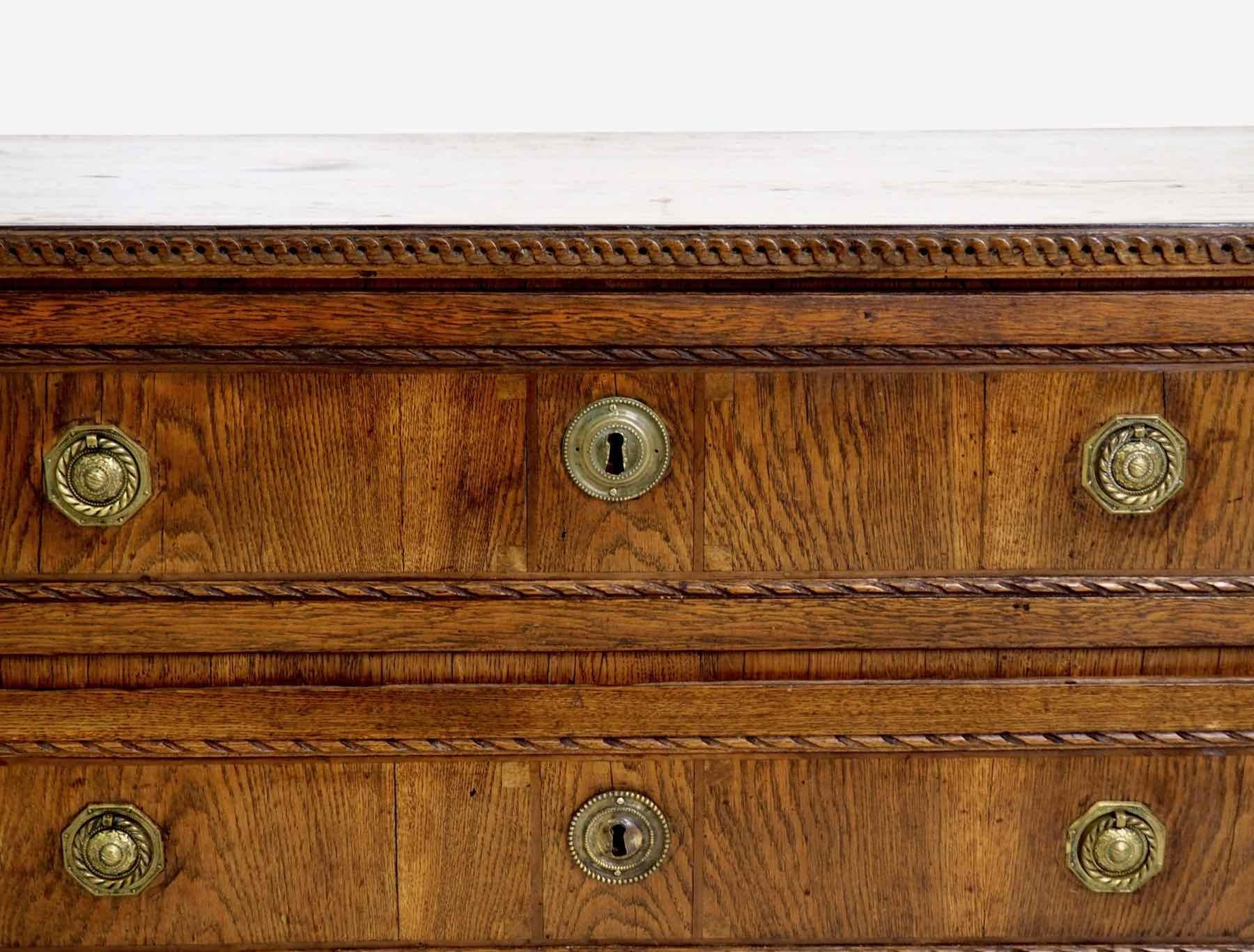 Louis XVI Fine Italian or French Louis Seize Chest in Fruitwood, 1790