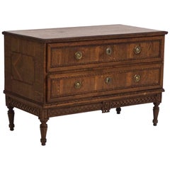 Fine Italian or French Louis Seize Chest in Fruitwood, 1790