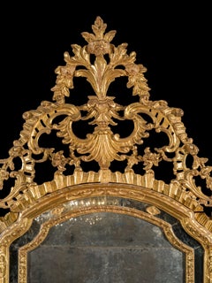 Fine Italian Piedmontese 18th century Giltwood Pier Mirror