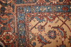 Fine Ivory Background Antique Tabriz Benlian Rug