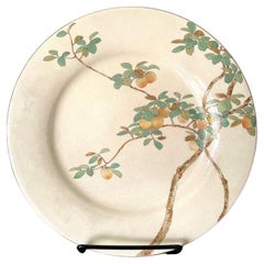 Fine Japanese Ceramic Plate by Kinkozan for Yamanaka & Co.