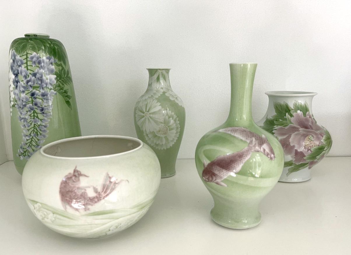 Vaso di ceramica giapponese di pregio Makuzu Kozan Periodo Meiji in vendita 6