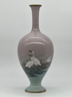Fine Japanese Cloisonné-enamel and Musen Vase Attributed to Namikawa Sosuke