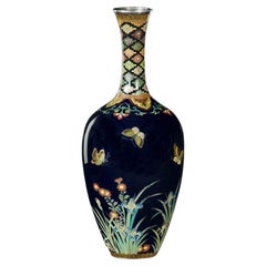 Antique Fine Japanese Cloisonne Enamel Vase – Namikawa Yasuyuki