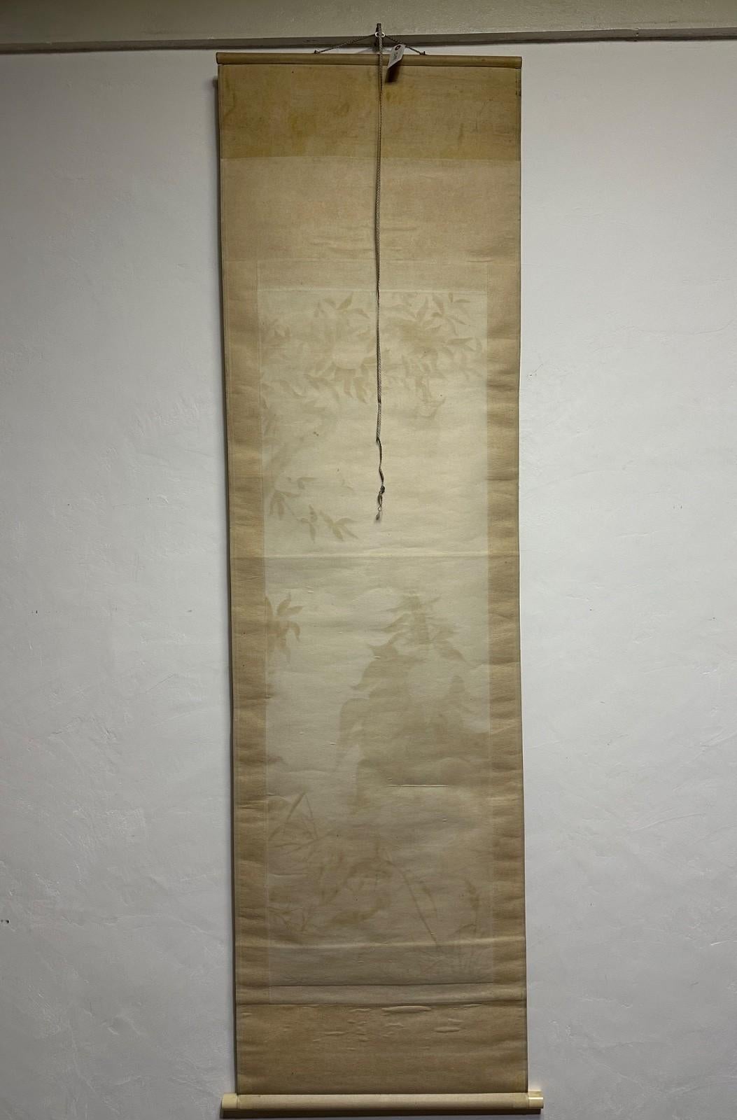 Feine japanische Blumenmalerei, Taisho-Periode, frühes 20. Jahrhundert im Angebot 1