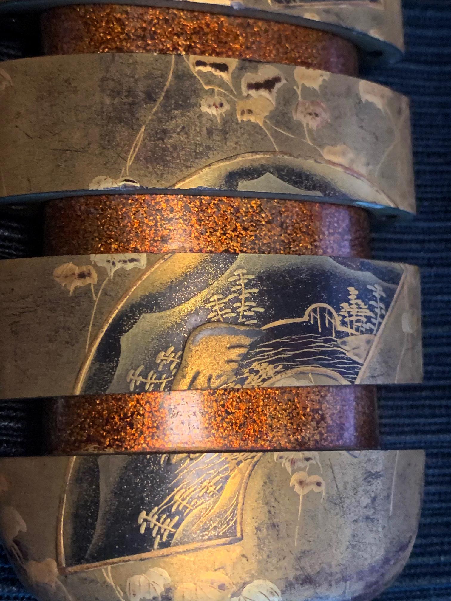 Fine Japanese Lacquered Inro by Yutokusai For Sale 7